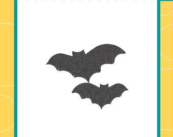 Motif de broderie chauves souris volantes Silhouette de chauve  