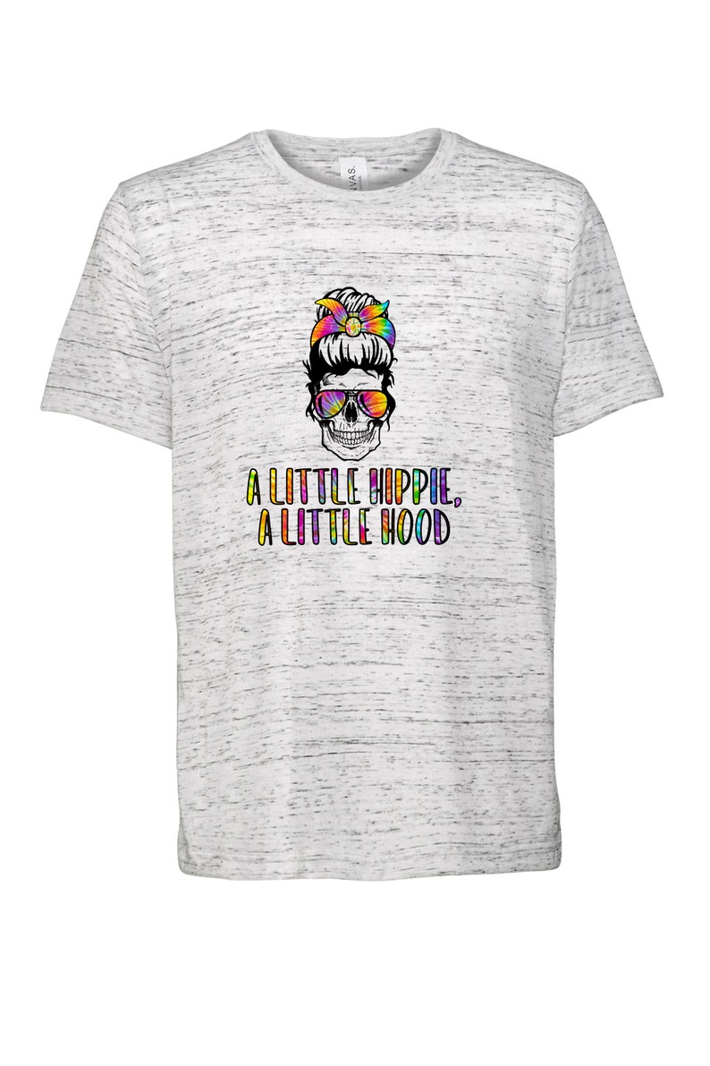 tank top Tie Dye Skull sublimation t-shirt top bun skull with shades muscle tank A Little Hippie A Little Hood