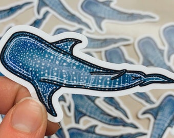 Whale Shark Sticker - shark sticker, shark art, whale sticker, ocean life, marine life