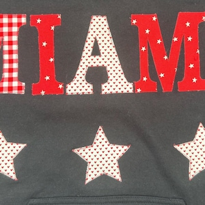 Miami University (OH) hand crafted BLACK hoodie sweatshirt
