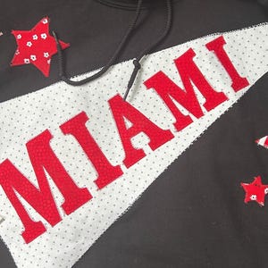 Miami University (OH) hand crafted BLACK hoodie sweatshirt