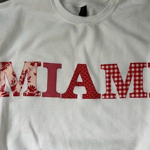 Miami University (OH) hand crafted WHITE sweatshirt