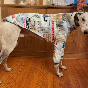 UNISEX print 2 legged greyhound nightshirt