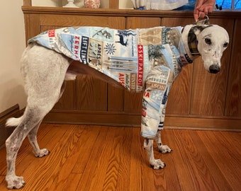 UNISEX print 2 legged greyhound nightshirt