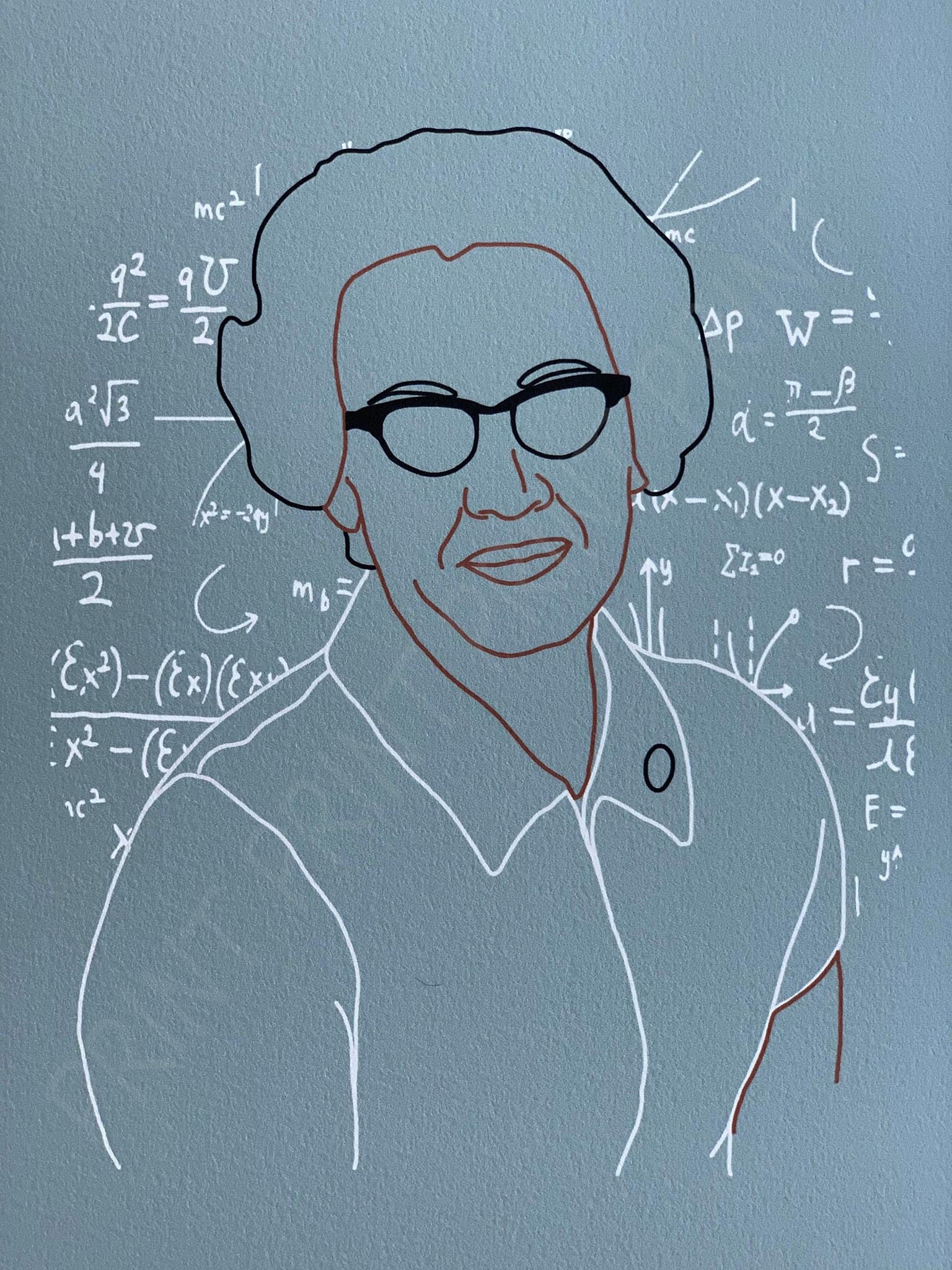 Katherine Johnson Print Etsy