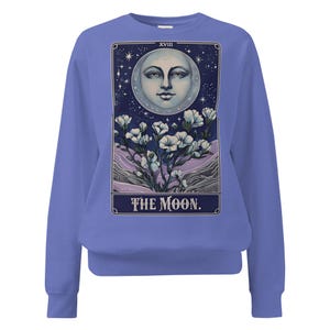Moletom The Moon Tarot – Pulôver de Astrologia Mística para Amantes de Tarô e Almas Espirituais – Suéter Boho Celestial