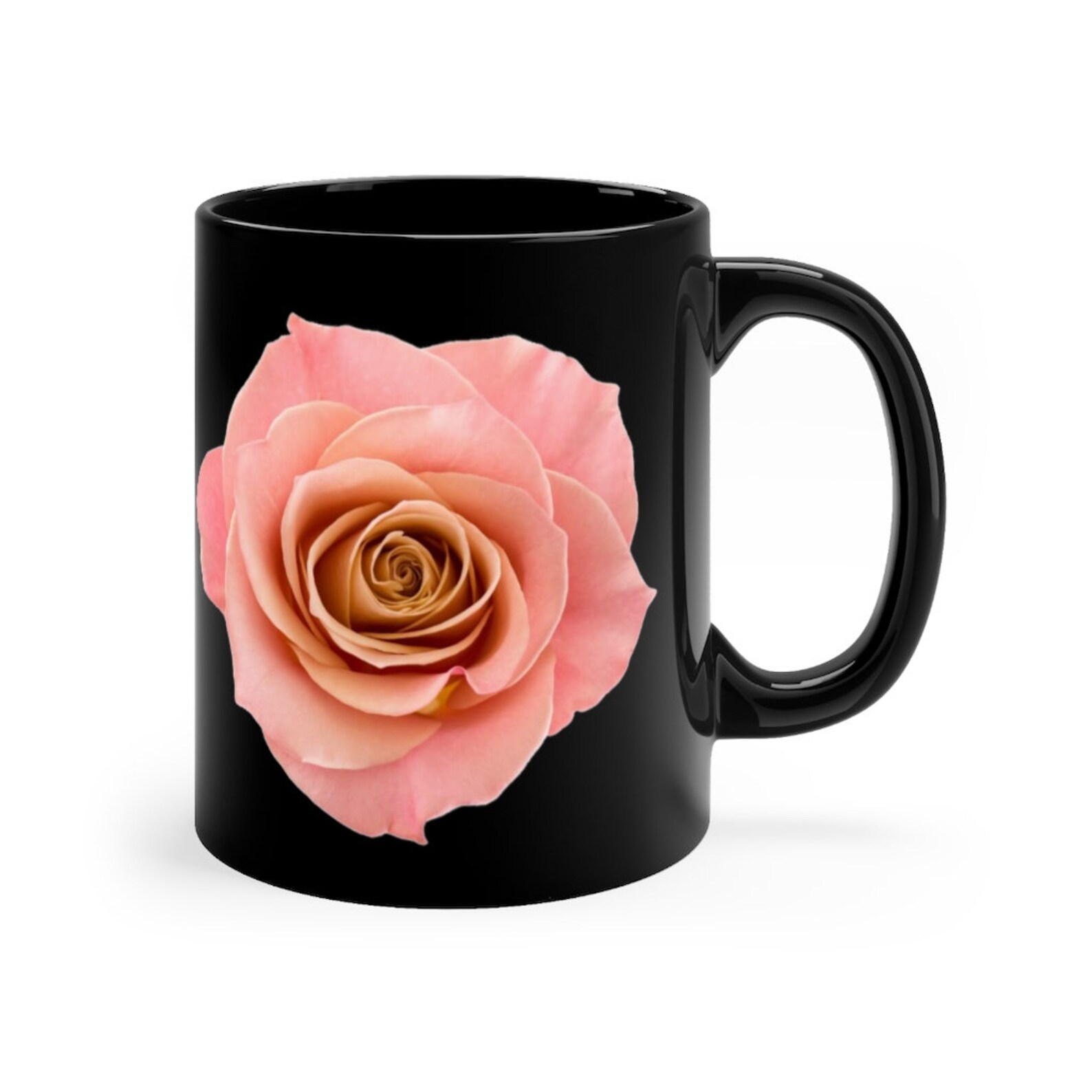 Beautiful Pink Rose Coffee Mug Tea Mug Flower Lover Etsy