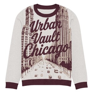 Suéter de cuello redondo de punto Urban Vault Chicago
