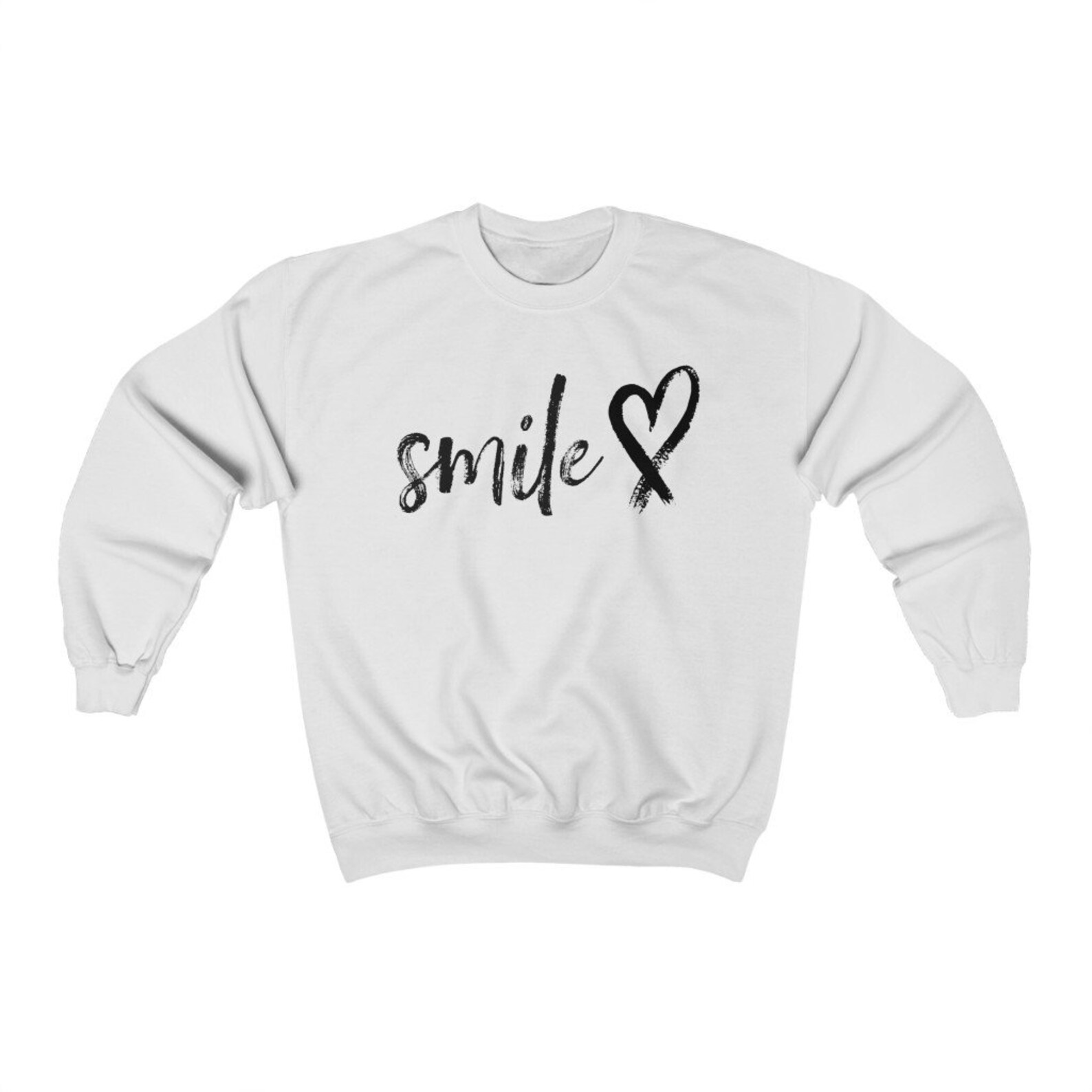 Fun Smile Crewneck Sweatshirt Cute Trendy Sweater for Girl Etsy UK
