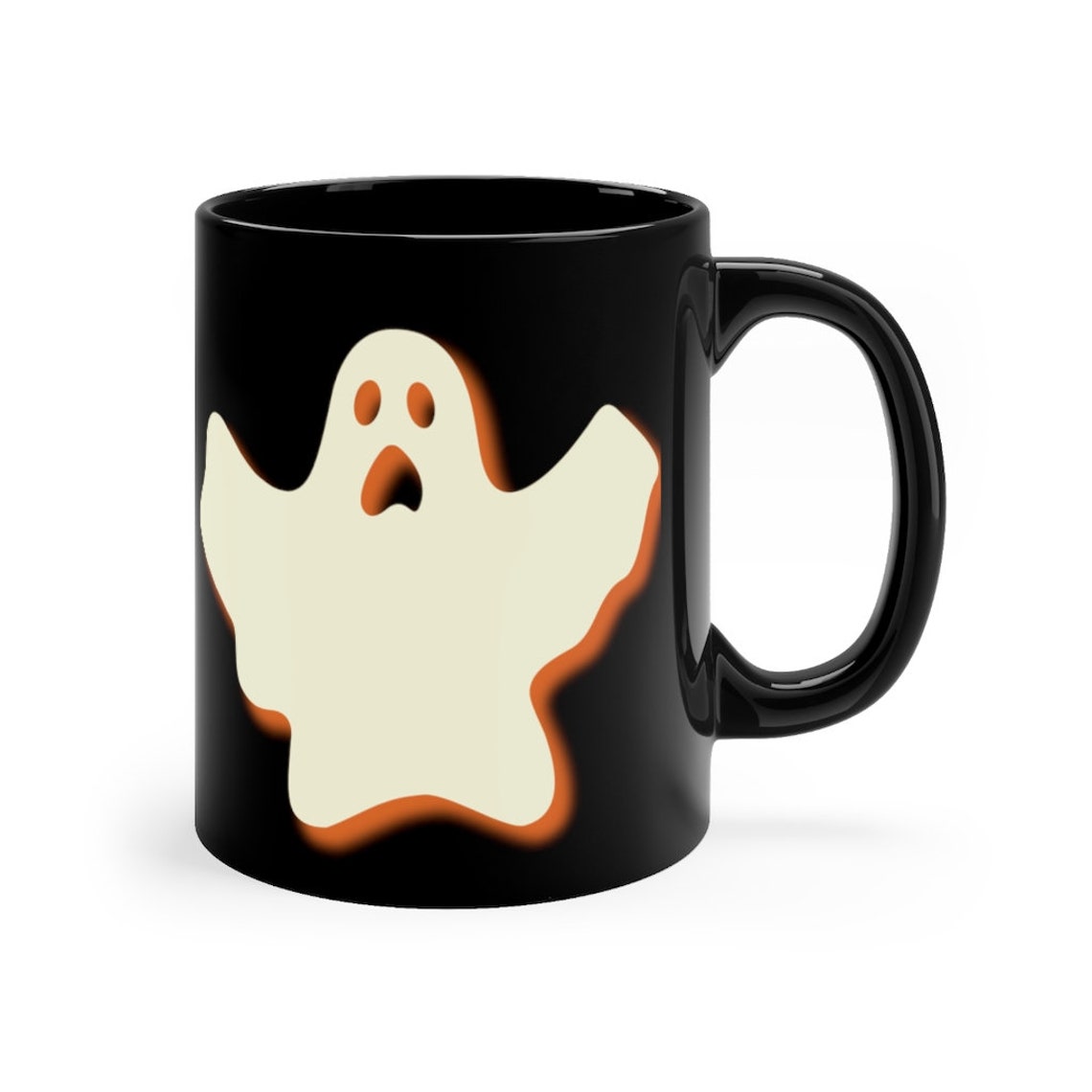 Spooky Ghost Halloween Coffee Mug Etsy