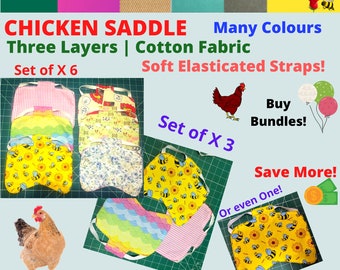 Elastische HÜHNER SATTEL | Baumwolle | Enten Schürze | Huhn Schürze | Henne Beschützer | Enten Rückenprotektor | Geflügel Paaren | Zwerg | Silkie