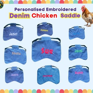 Chicken saddle | Hen aprons | Egg layers | Embroided | Custom Name | Chicken jacket | Chicken Breeding Saddle | Hen Jacket | Poultry Saddle