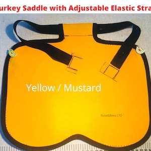 TURKEY SADDLE Adjustable Stag protector Turkey Apron Turkey Protector Waterproof Canvas Fleeced Or Basic POULTRY Apron Bronzes Elasticated Strap