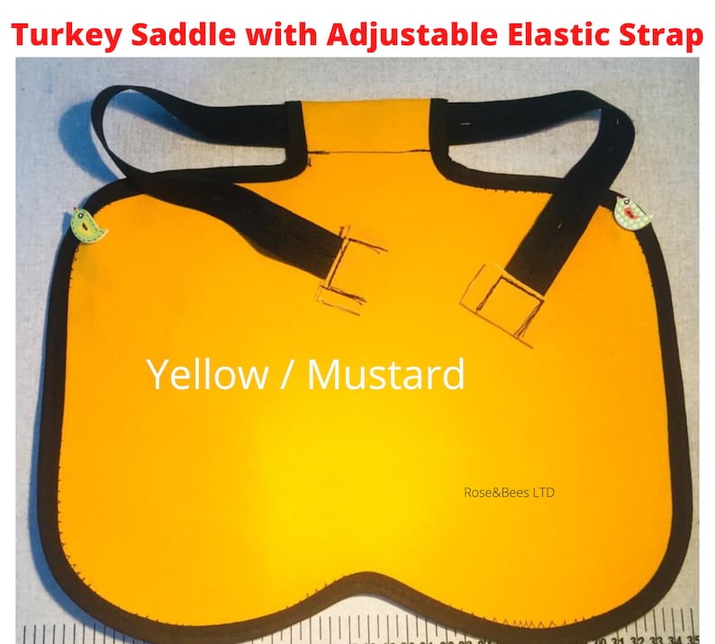 TURKEY SADDLE Adjustable Stag protector Turkey Apron Turkey Protector Waterproof Canvas Fleeced Or Basic POULTRY Apron Bronzes Elasticated Strap