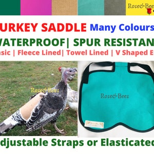 TURKEY SADDLE Adjustable Stag protector Turkey Apron Turkey Protector Waterproof Canvas Fleeced Or Basic POULTRY Apron Bronzes image 1