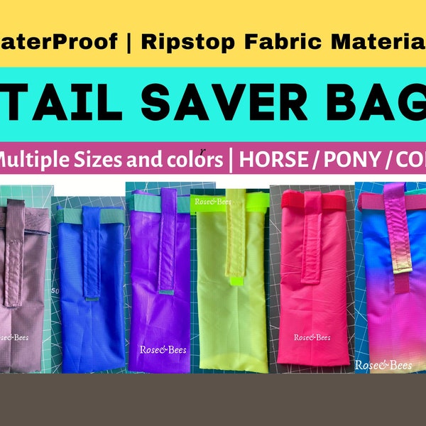 Equine Tail Bag | Horse and Pony Tail Bag | Equestrian Tack | Waterproof Tailbag | Braided Tail Care | Grooming Protection | Water resistant