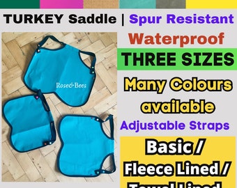 TURKEY SADDLE | Adjustable Stag protector | Turkey Apron | Turkey Protector| Waterproof Canvas| Fleeced Or Basic | POULTRY Apron | Bronzes