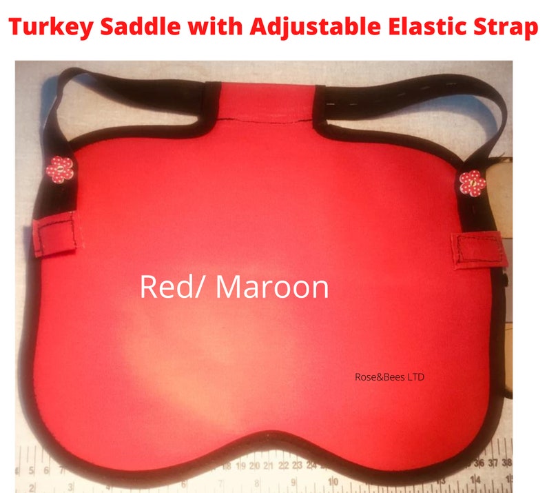 TURKEY SADDLE Adjustable Stag protector Turkey Apron Turkey Protector Waterproof Canvas Fleeced Or Basic POULTRY Apron Bronzes image 9