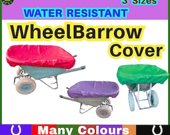 Funda impermeable para carretilla / Tejido de nailon antidesgarro (3 tamaños) / Protección contra el viento / Funda para carretilla de jardín / Funda para heno y paja / Funda para la lluvia