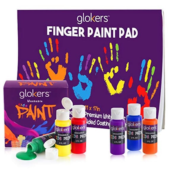 Washable Finger Painting Set for Toddlers and Kids