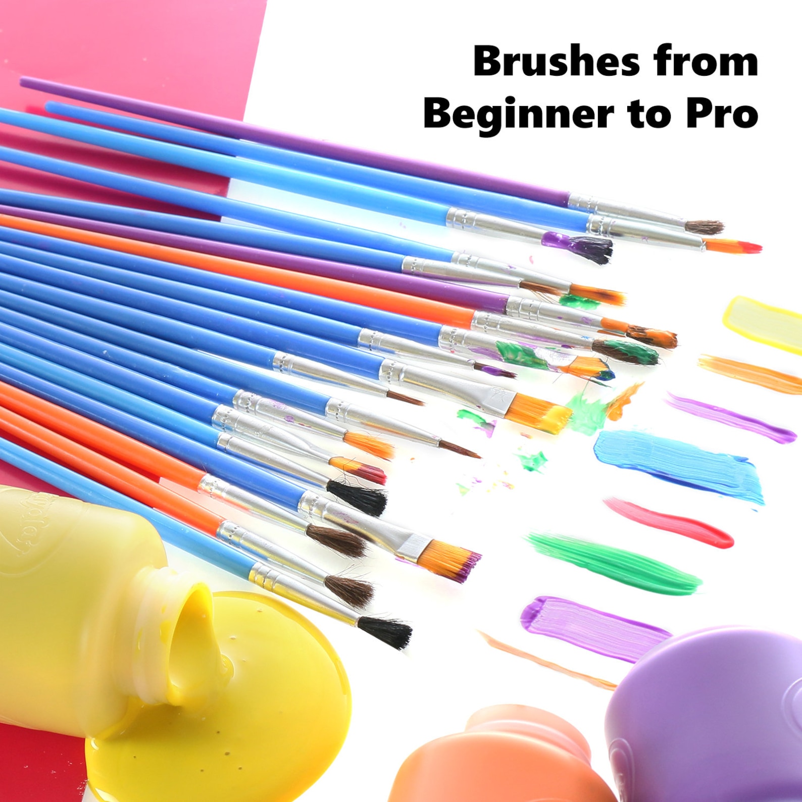 Complete Set of 30 Paint Brushes and 6 Colors of Crayola Etsy