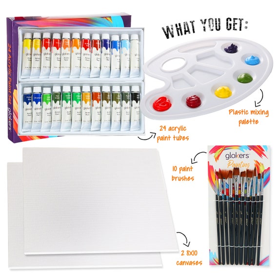 Washable Paint for Kids, 8 Color Tempera Paint, 16 Ounce Bottles Washable  Finger Paint, by Glokers