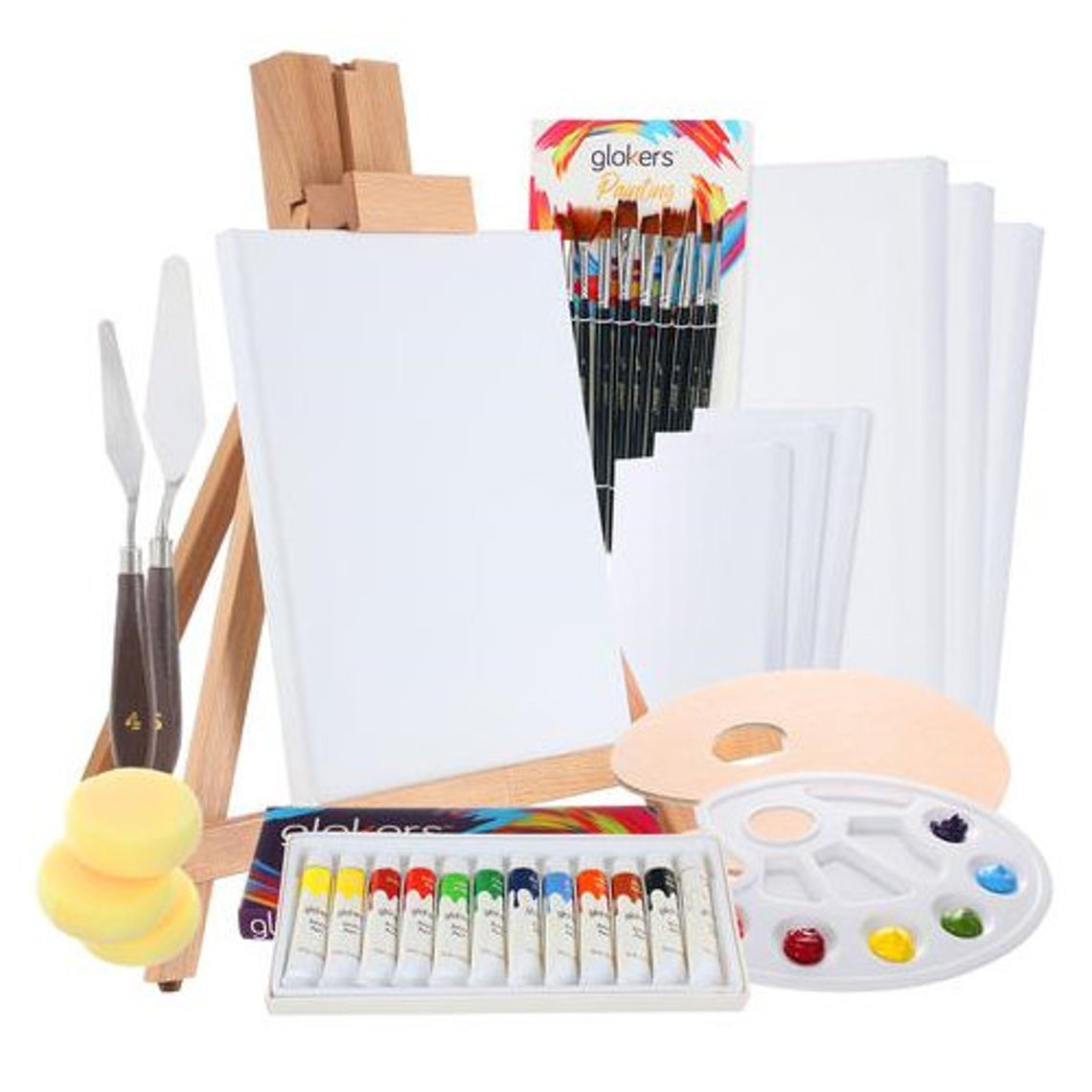 Complete Professional Acrylic Painting Supplies Set Includes | Etsy