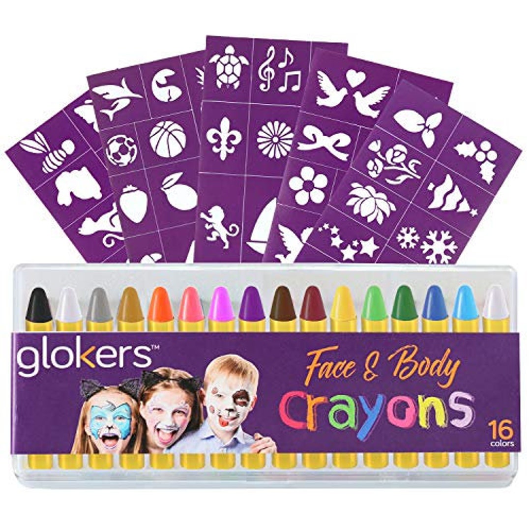 Glokers 8 Colors Washable Tempera Kids Paints 8 16-oz Bottles of Bold, Non-Toxic