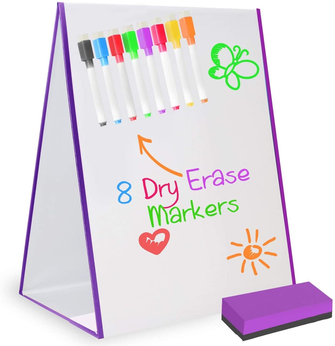 Glokers Easel Dry Erase Drawing Whiteboard for Kids Etsy