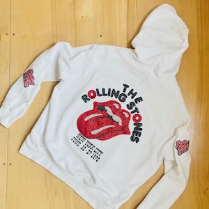 The Rolling Stones Custom Rock&Roll-hoodie met strassteentjes van Sammy X STONED