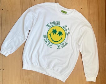 Smiley Stoner Sweatshirt by Sammy X SMOKE