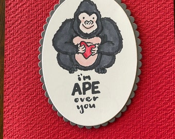 gorilla valentine etsy