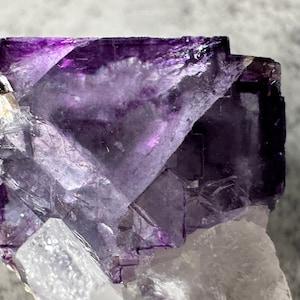 Beautiful Yaogangxian/YGX Purple Fluorite Cube Specimen
