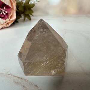 Beautiful Rutile in Quartz Tower From Minas Gerais, Brazil
