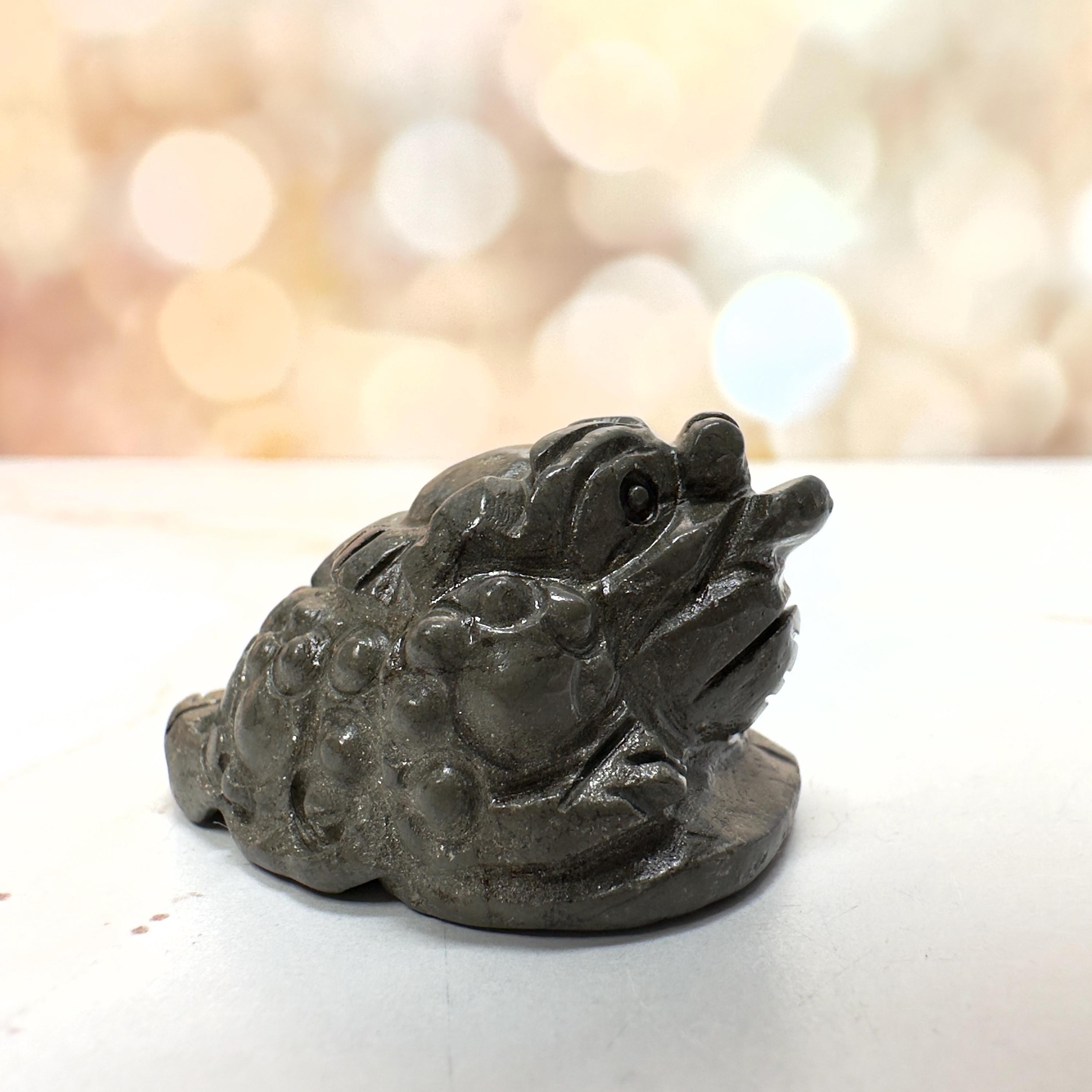 Pyrite Money Frog - Etsy