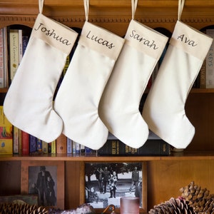Personalized Christmas Velvet Stockings: Custom Family Decor (10x16 Inches)