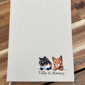 Personlig kattanteckningsbok: Anpassad kattfotodagbok, personlig kattdagbok med din älskade katts bild, kattälskarens drömdagbok bild 5