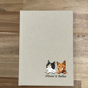 Personlig kattanteckningsbok: Anpassad kattfotodagbok, personlig kattdagbok med din älskade katts bild, kattälskarens drömdagbok bild 2