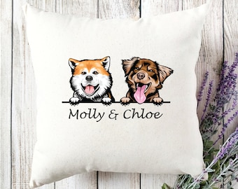 Custom Dog Pillow | Personalized Dog Mom Pillow | Dog Lovers Pillow | Dog Mom Gift | Christmas Gift | Pet Lovers Gift | Mothers Day Gift