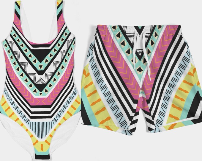Pool Matching Set Matching Swimwear Set Swimsuit Bikini Trunks and Accessories for ...