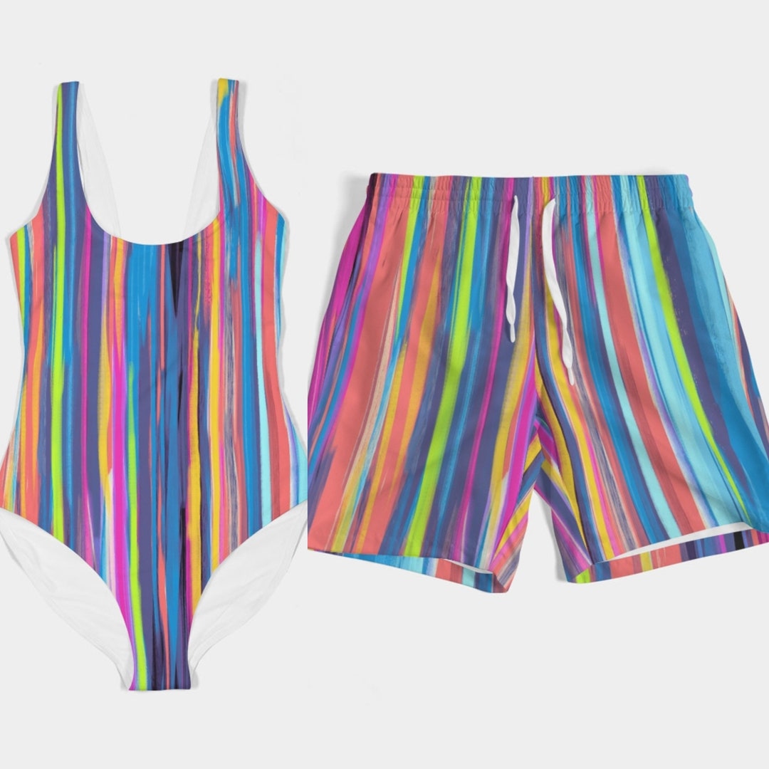 Pool Matching Set Matching Swimwear Set Swimsuit Bikini Trunks and Accessories for ...