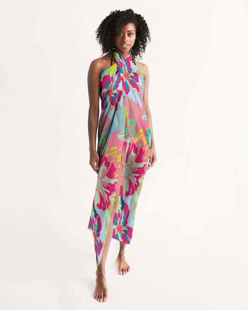 Couple Swimwear High Waisted Twopiece Swimsuit pink Tropical Etsy