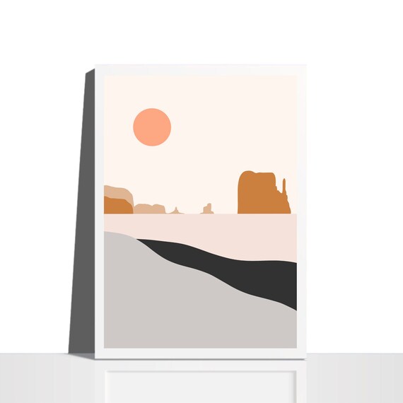 Minimalist Desert Print: Monument Valley, Arizona/Utah (Digital Download)