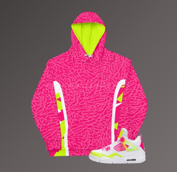 Hoodie Match Jordan 4 Lemon Venom Lemon Venom 4s Hoodie Etsy