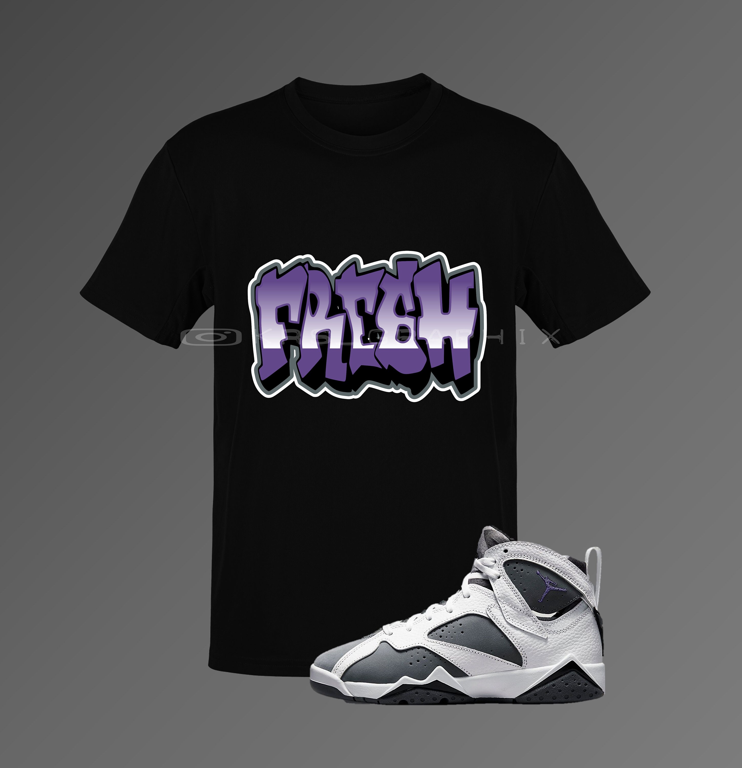 Shirt Match Jordan 7 Flint Grey Flint Grey 7s shirt - Etsy Ireland