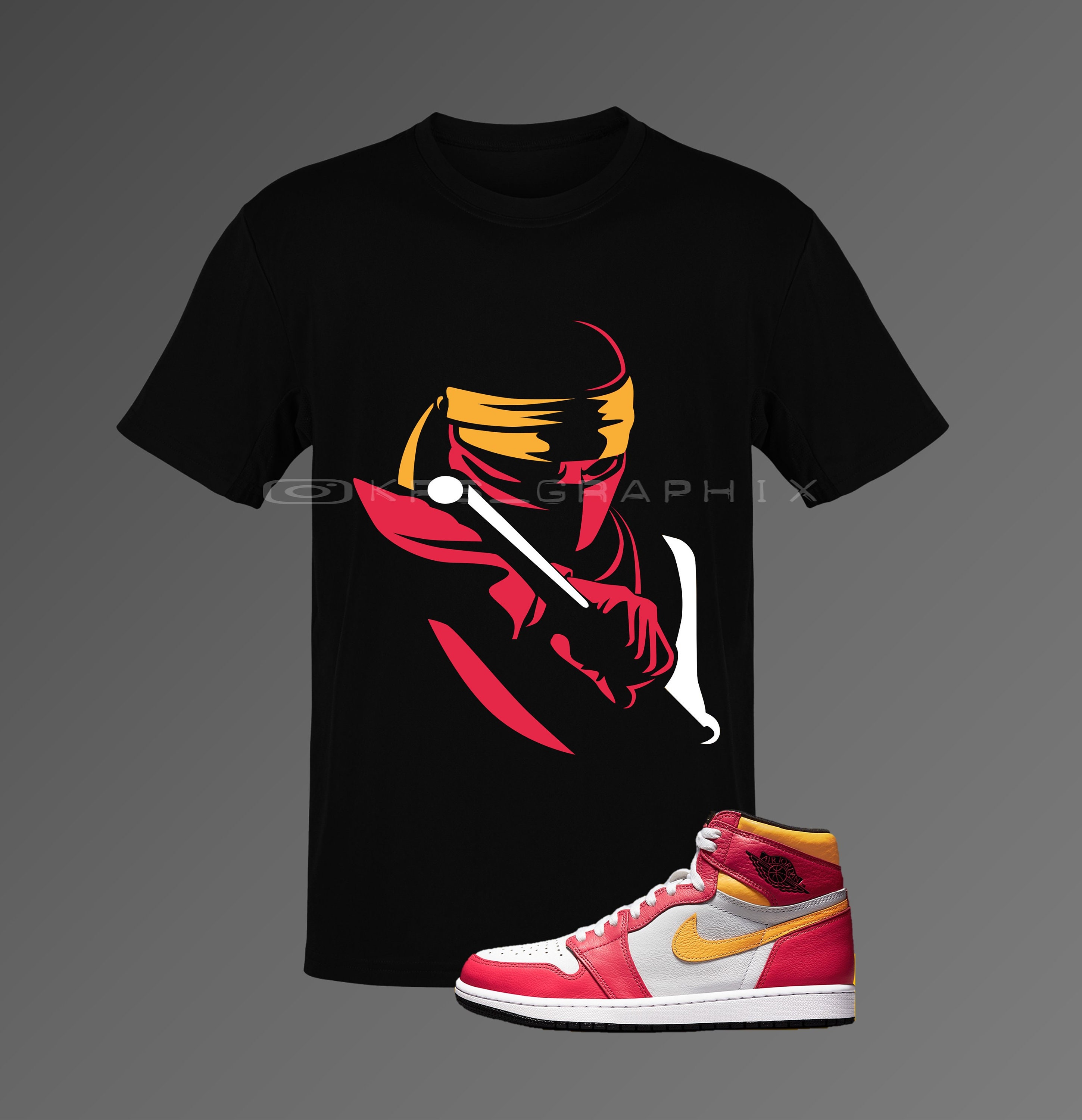 fusion red jordan 1 outfit