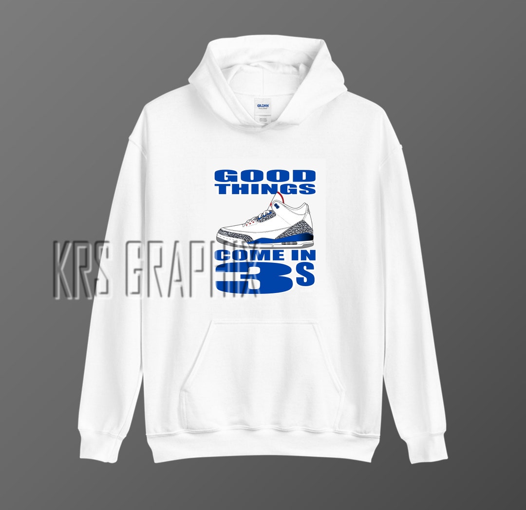 jordan 3 true blue hoodie