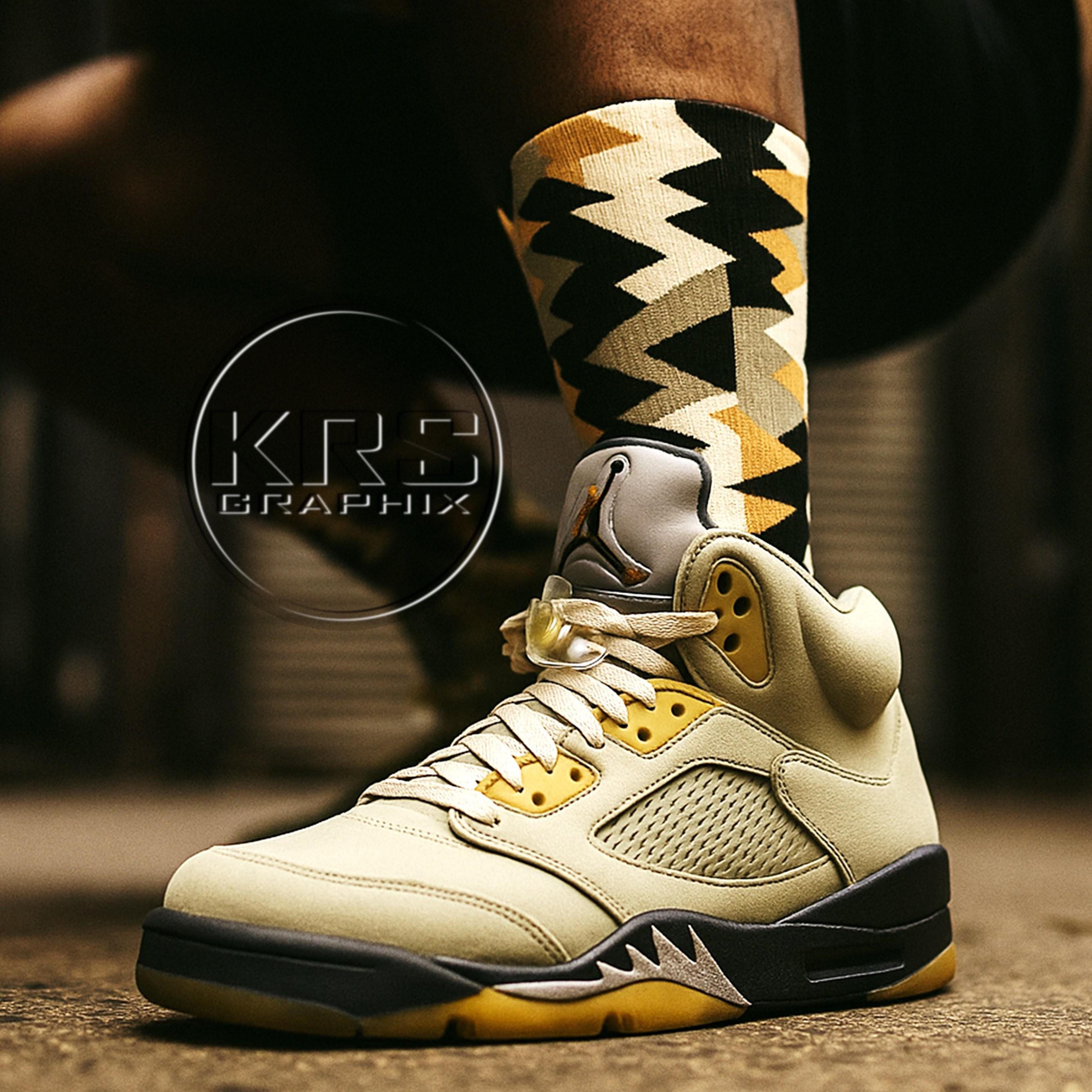 ガリガリ　JC-05＆Socks Jordan 5 Retro Jade Horizon Socks - Matching Jade Horizon 5s Retro