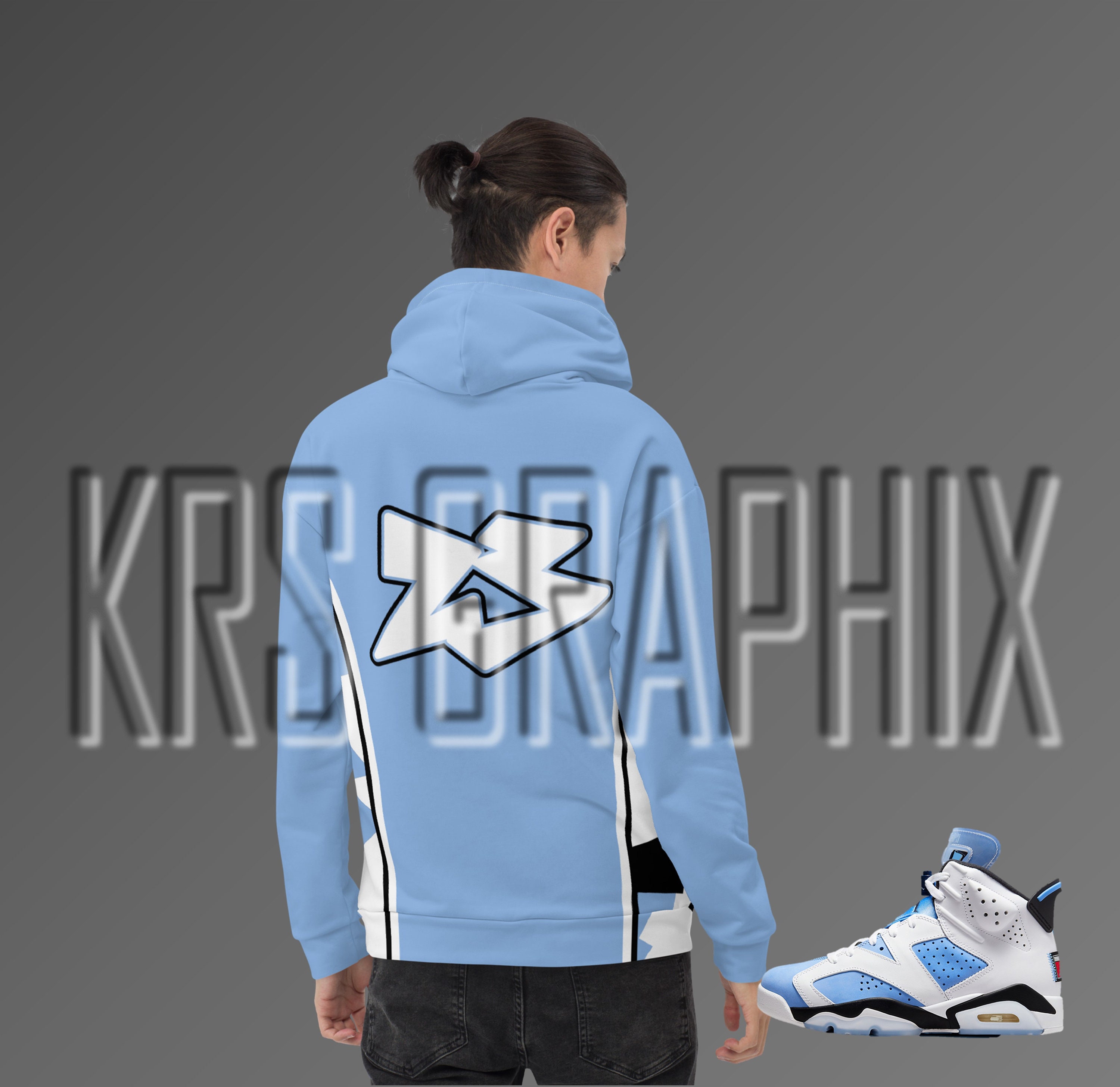 Buy UNC Hoodie UNC 6 Hoodie UNC 6s Hoodie Jordan 6 Hoodie 23 Online in  India - Etsy