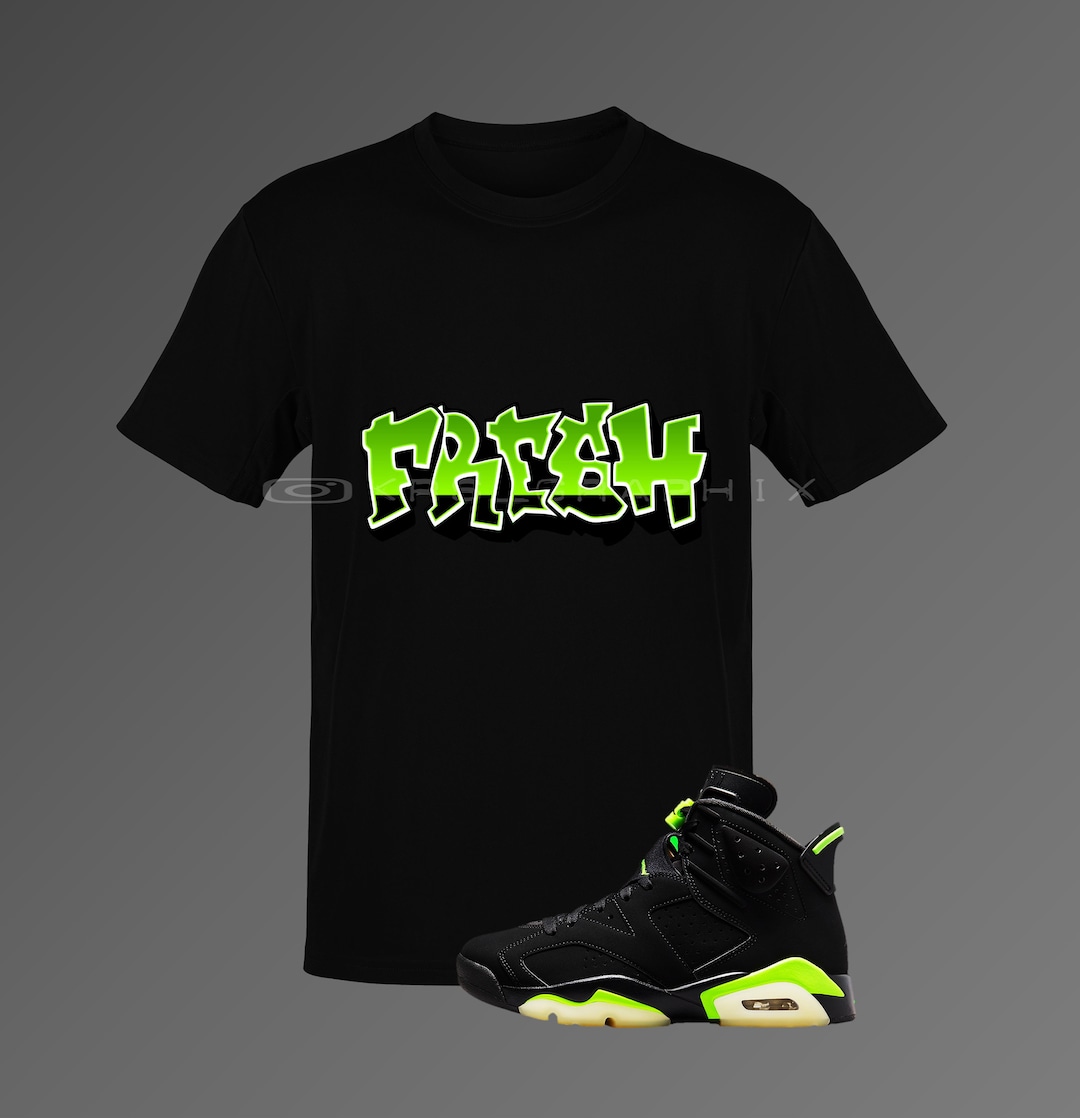shirt to go with jordan 6 electric green